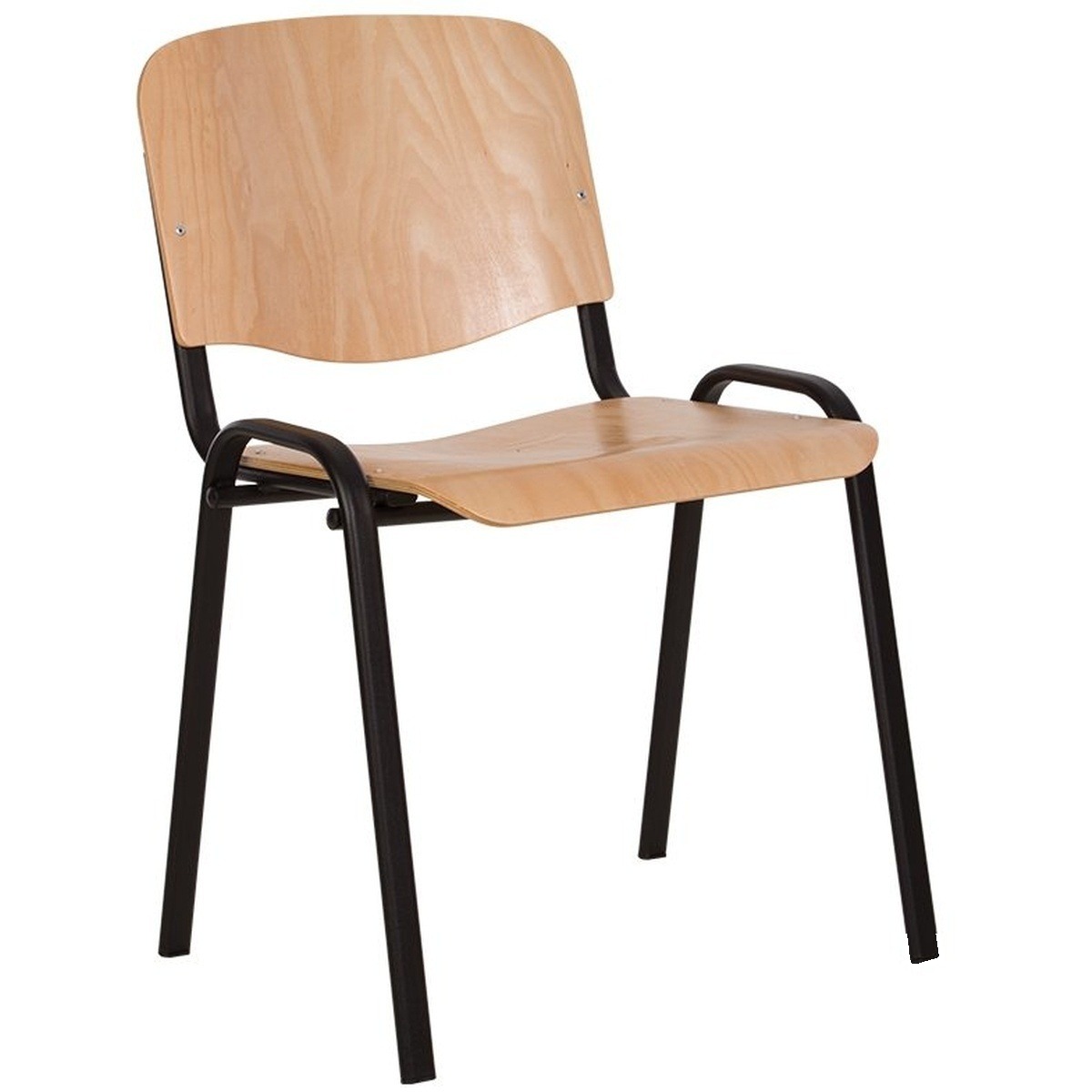 Scaun conferință Iso Wood Black - Scaune școlare pentru cantină
