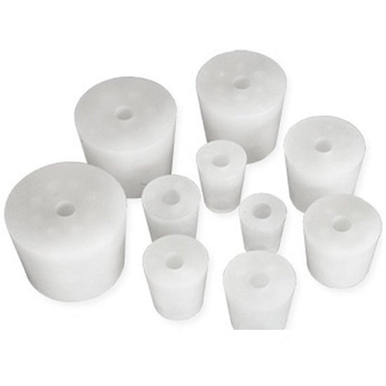 Dop de cauciuc siliconic cu 1 orificiu 5buc NO19 (22,5 x 19 x 28 mm)